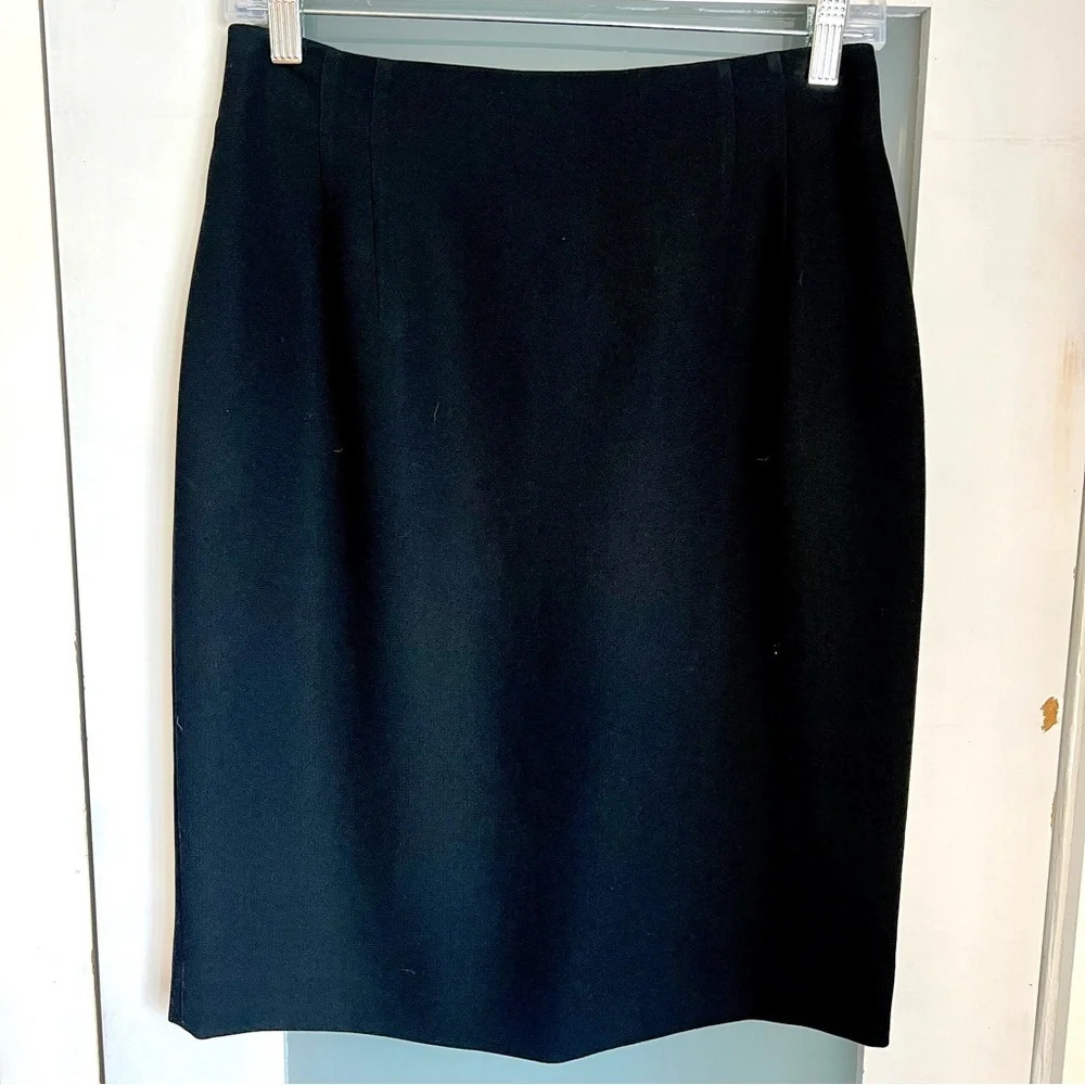 Vintage Jones New York Platinum Collection Pencil Skirt Business Black Size 8